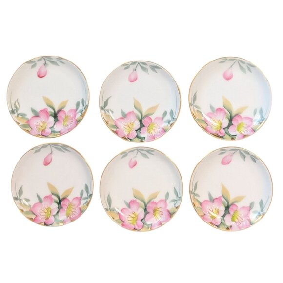 Noritake Azalea Butter Pat Plates Coupe 3 1/4" Porcelain - Picture 6 of 13